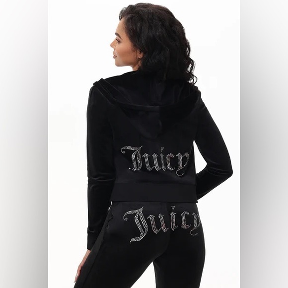 Juicy Couture Large
OG BIG BLING VELOUR HOODIE Vintage 90s 2000s - Picture 1 of 6